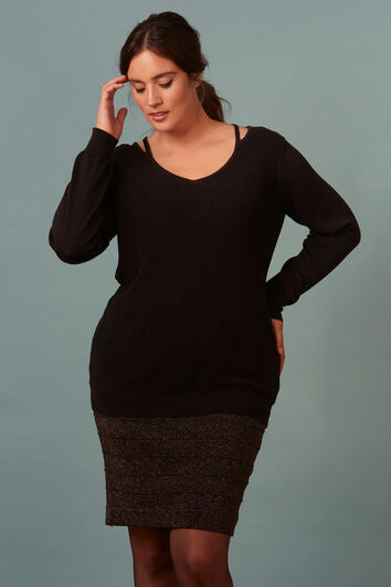 Pull-over avec d&eacute;tail ajour&eacute;