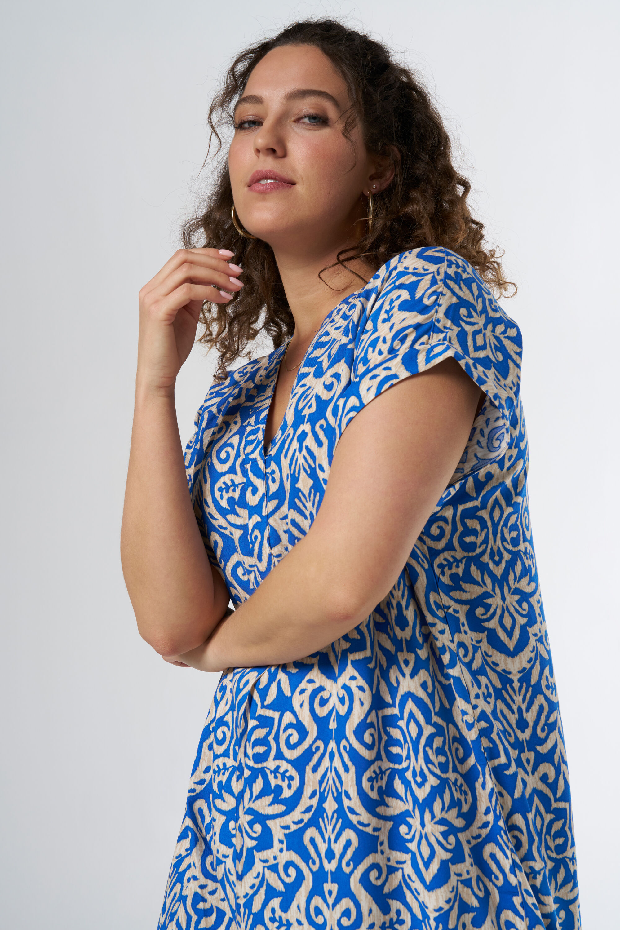 Robe ample &agrave; imprim&eacute; image number 5