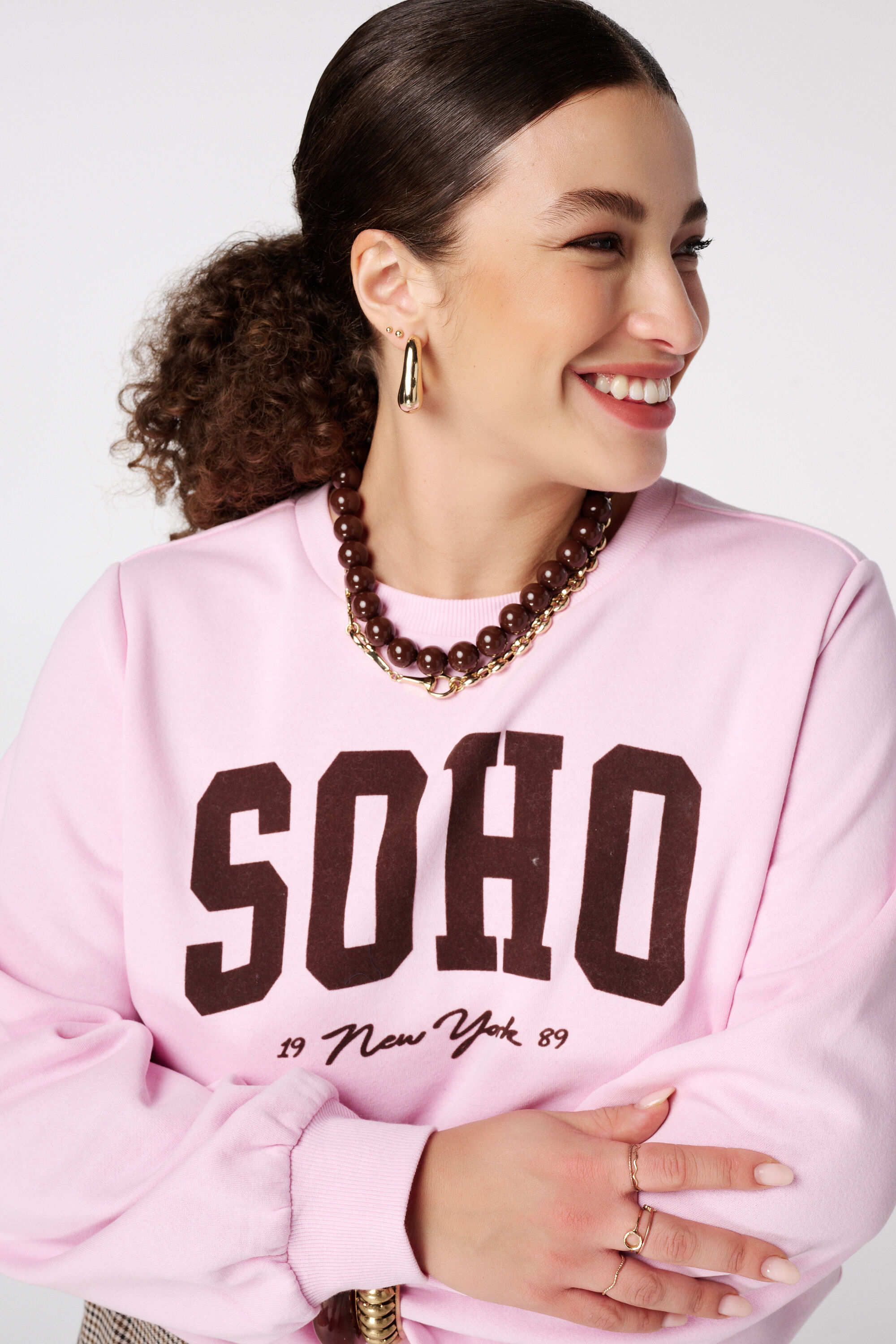 Sweat-shirt avec inscription image number 4