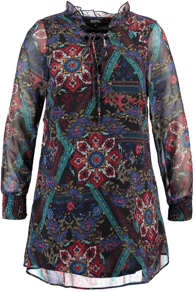 Robe à volants à coupe ample image number 1