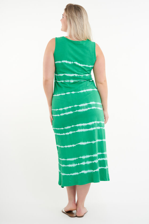 Robe avec un imprimé à effet tie-dye image number 3
