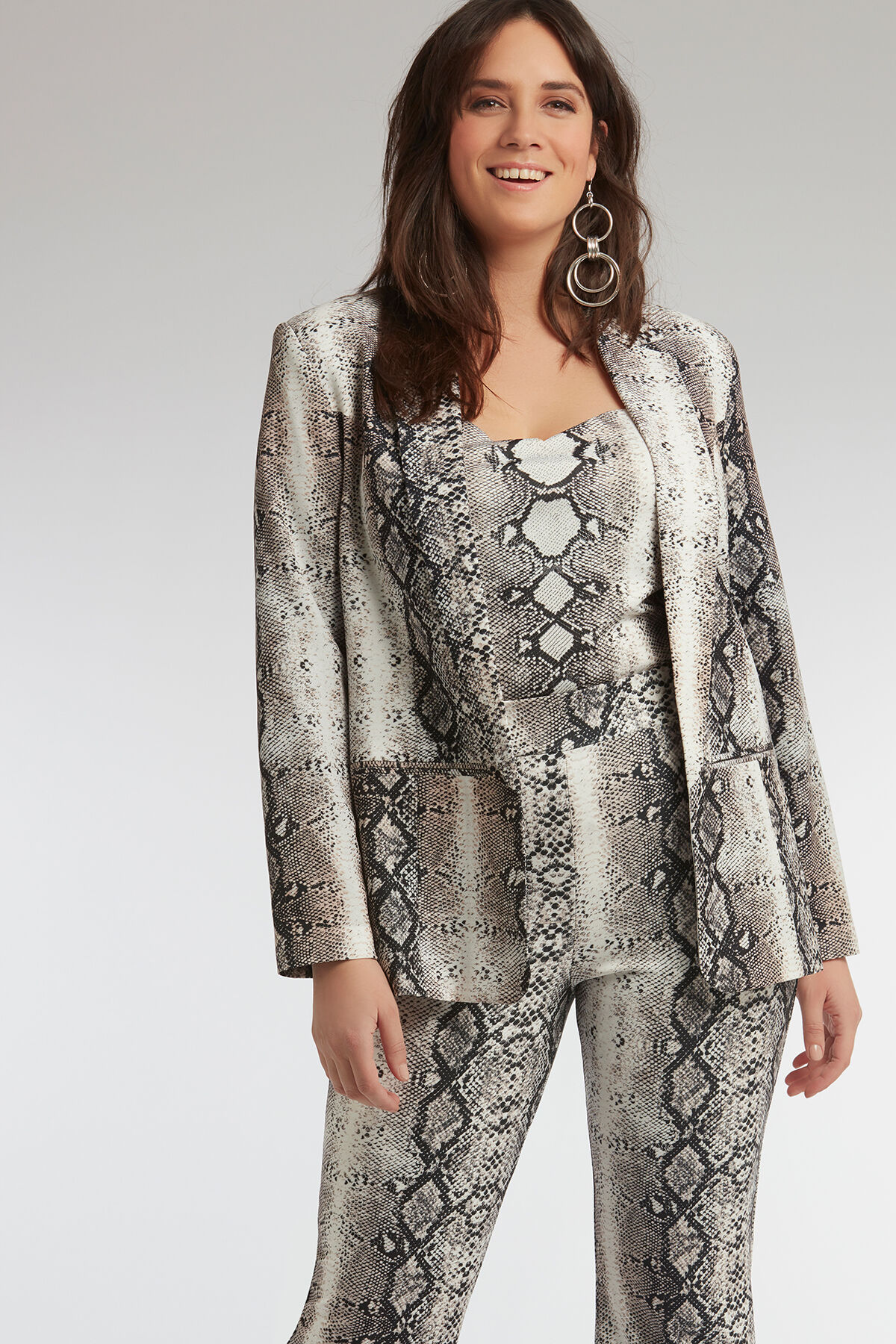 Femmes Blazer a imprime serpent MS Mode