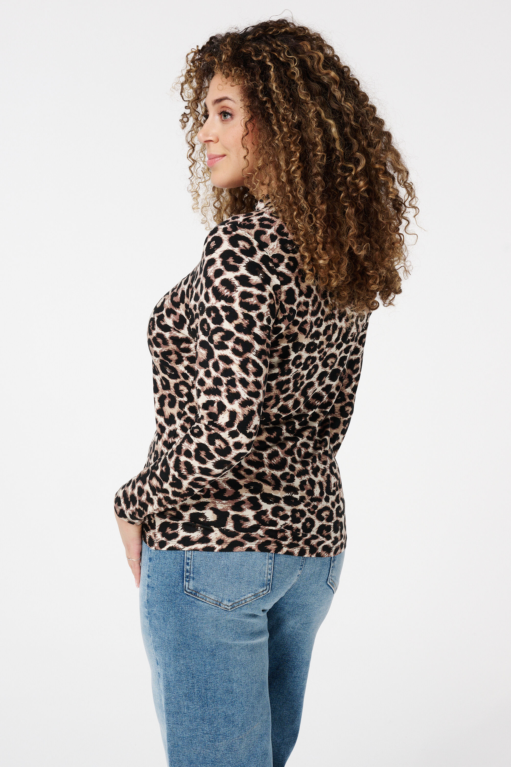 T-shirt &agrave; imprim&eacute; effet &eacute;caille image number 3