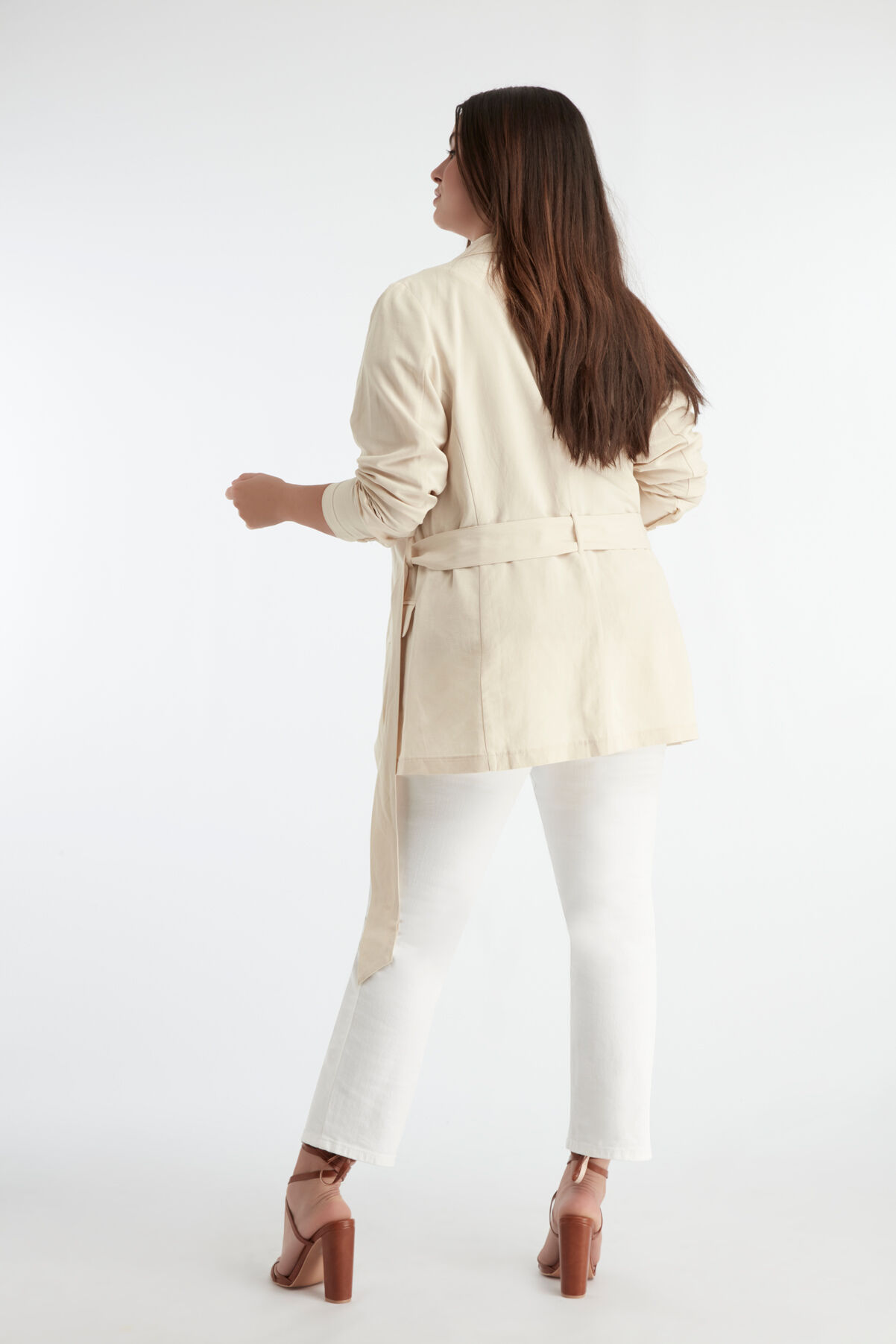 Blazer ceintur&eacute; image number 4