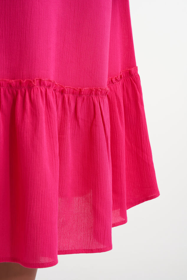 Robe midi avec bretelles nouées  image number 5