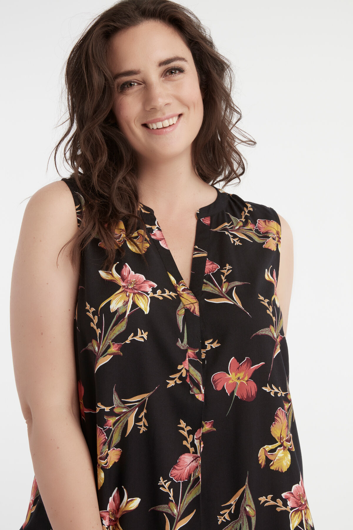 Chemisier long sans manches image number 3