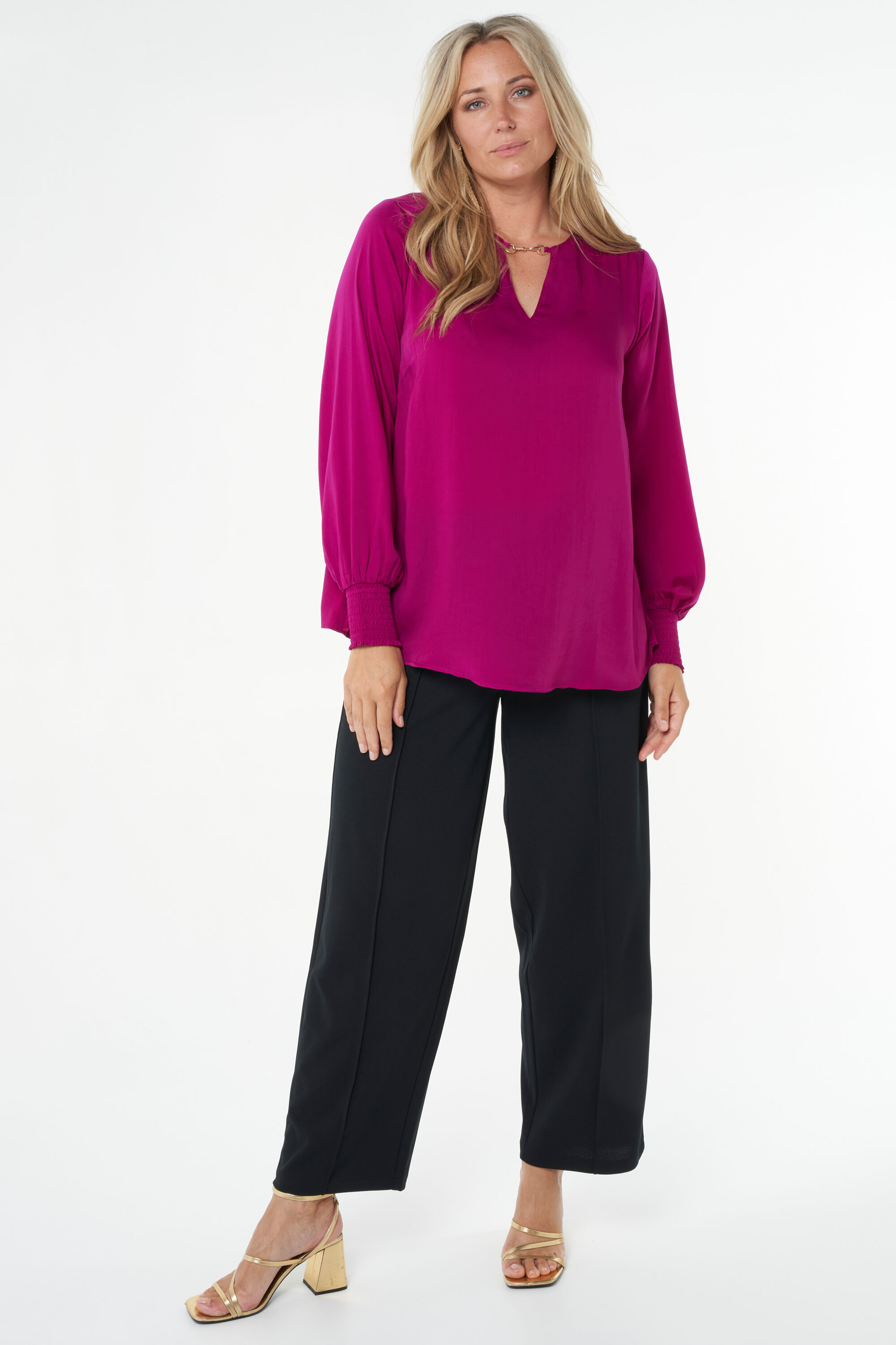 Chemisier en satin  image number 6