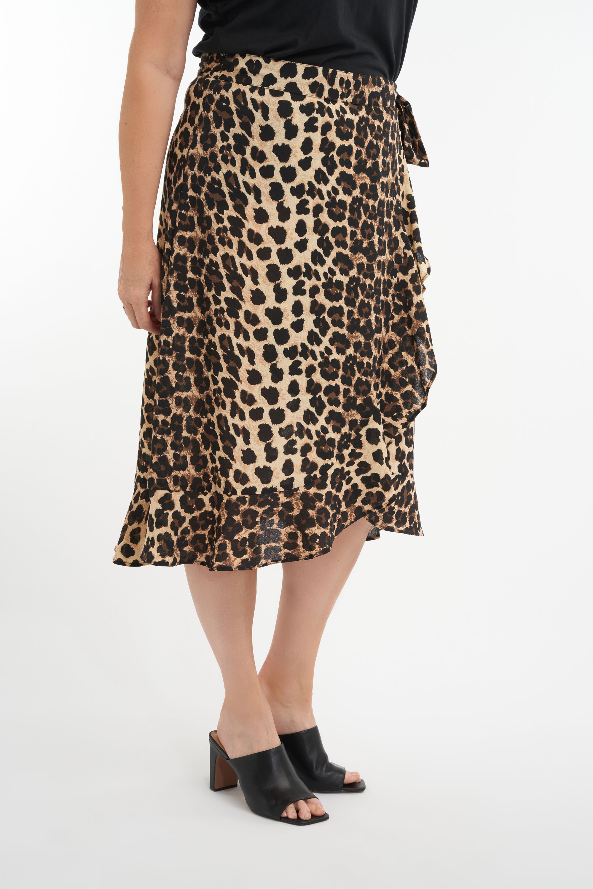 Jupe portefeuille &agrave; imprim&eacute; 