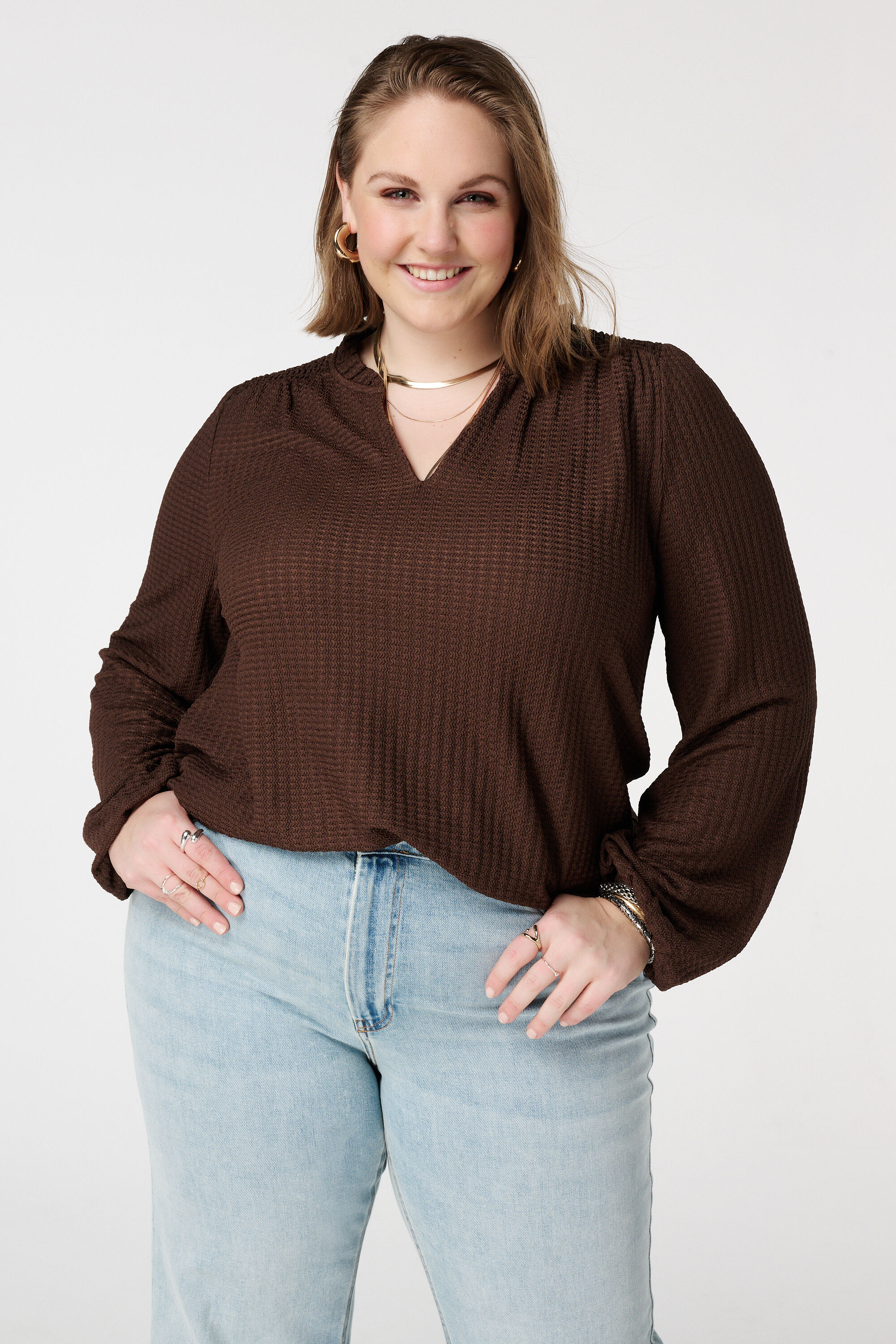 Top &agrave; volants