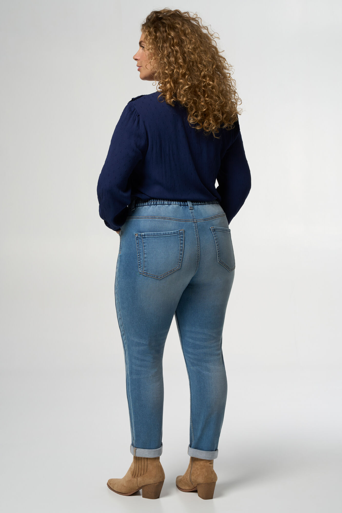 Pantalon de surv&ecirc;tement en denim image number 3