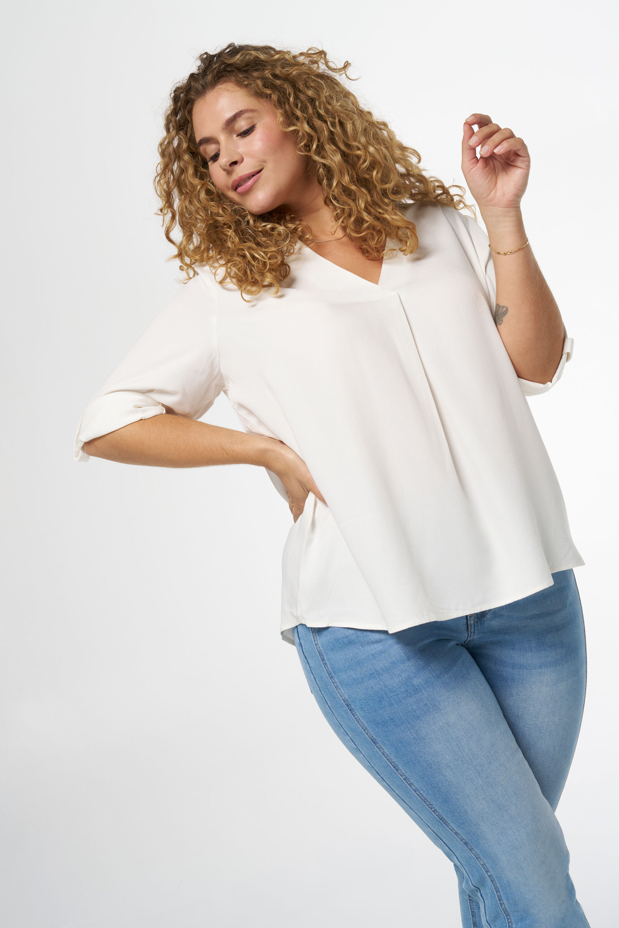 Chemisier avec col en V image number 0