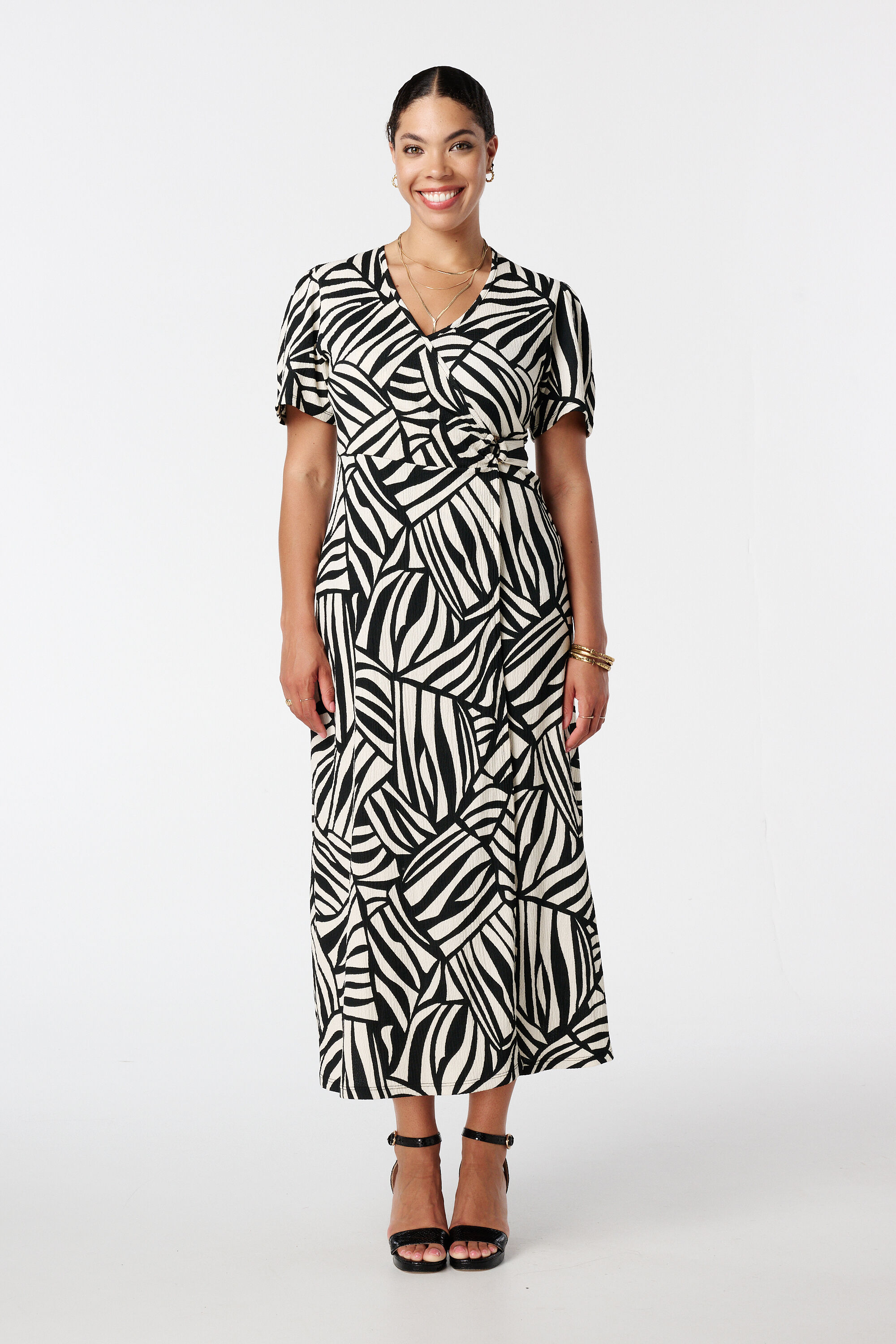 Robe portefeuille &agrave; imprim&eacute; image number 5