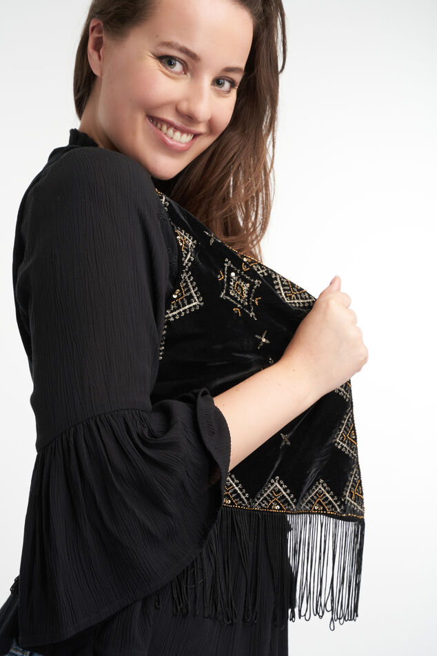 Gilet à froufrous  image number 5