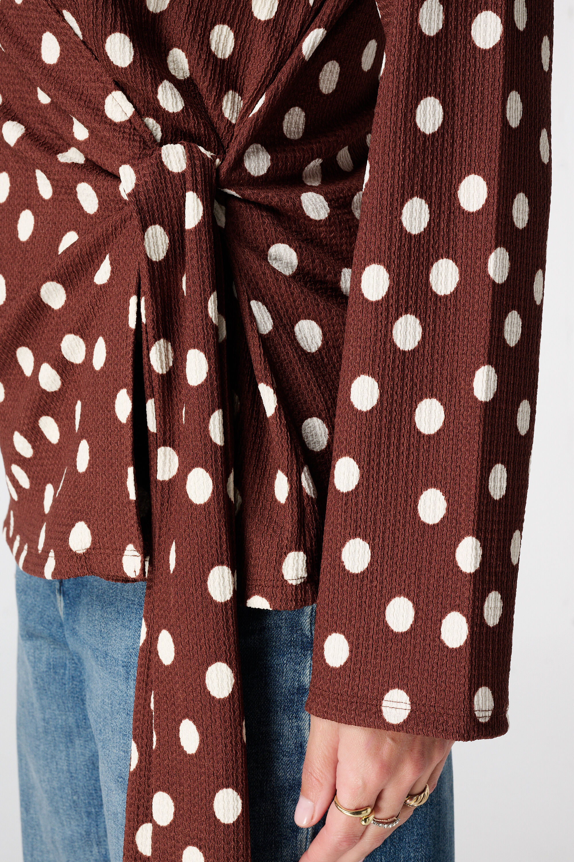 Haut portefeuille &agrave; pois image number 6