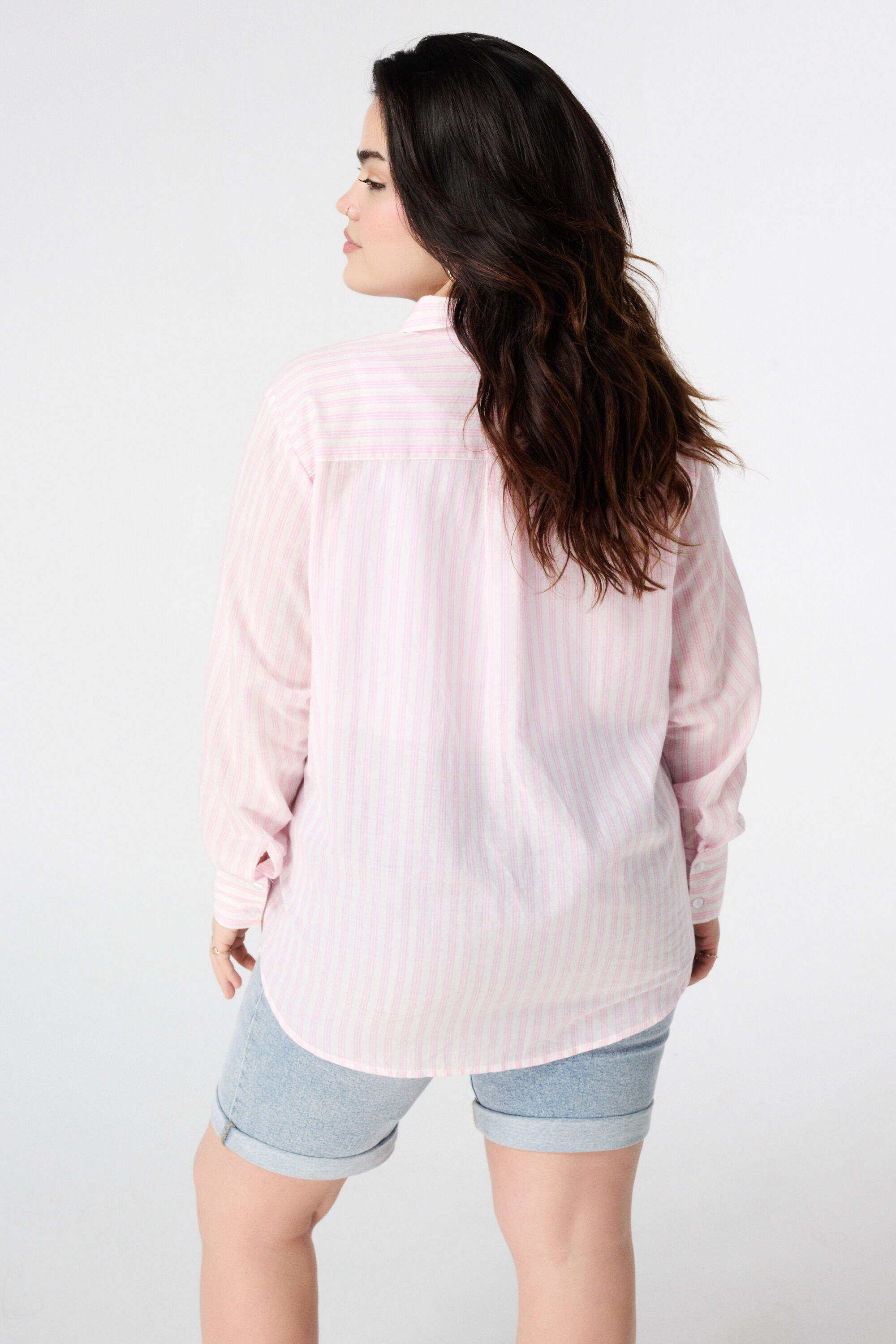 Chemisier l&eacute;ger &agrave; rayures image number 3