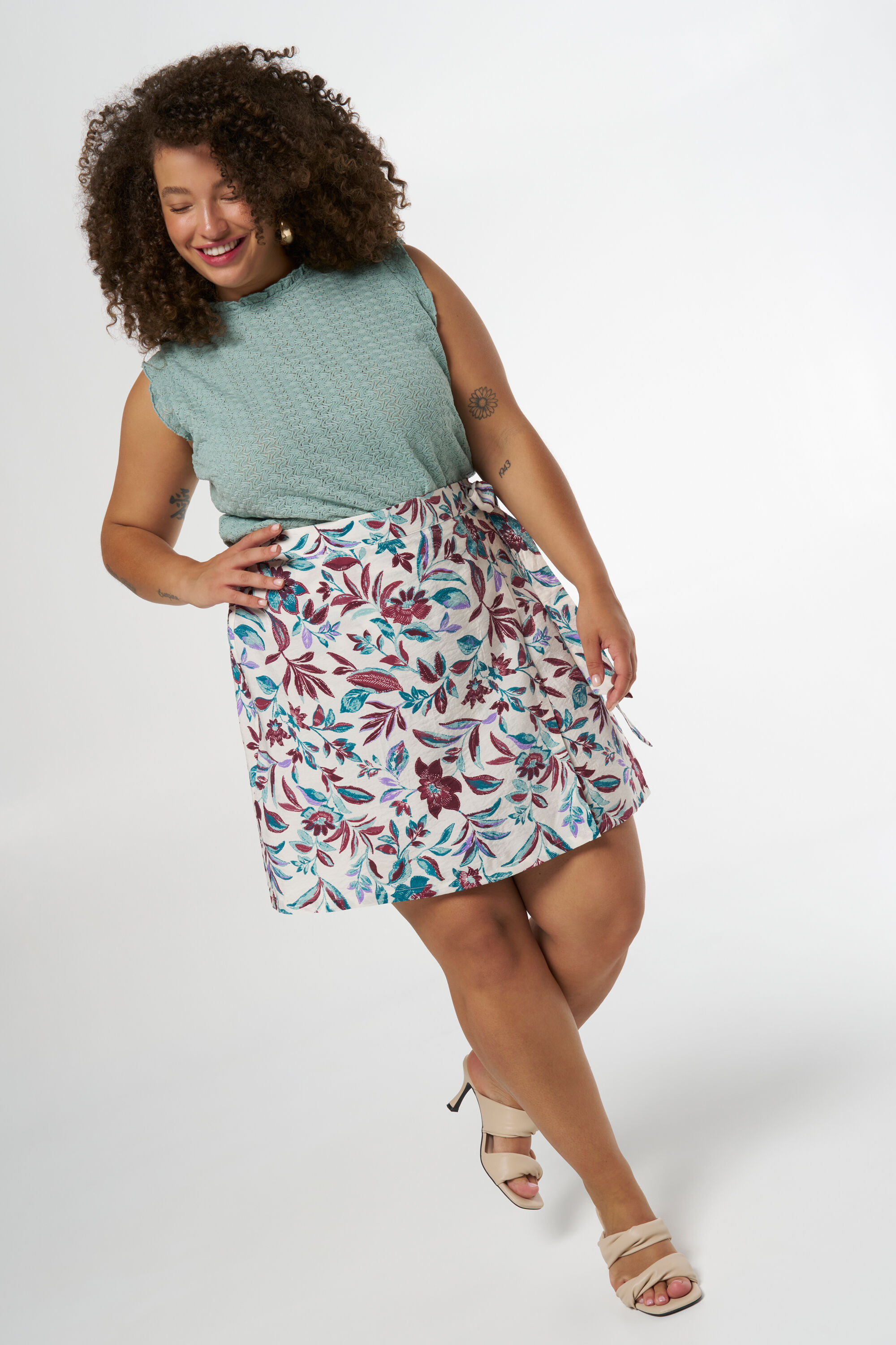 Femmes Jupe short a imprime floral MS Mode