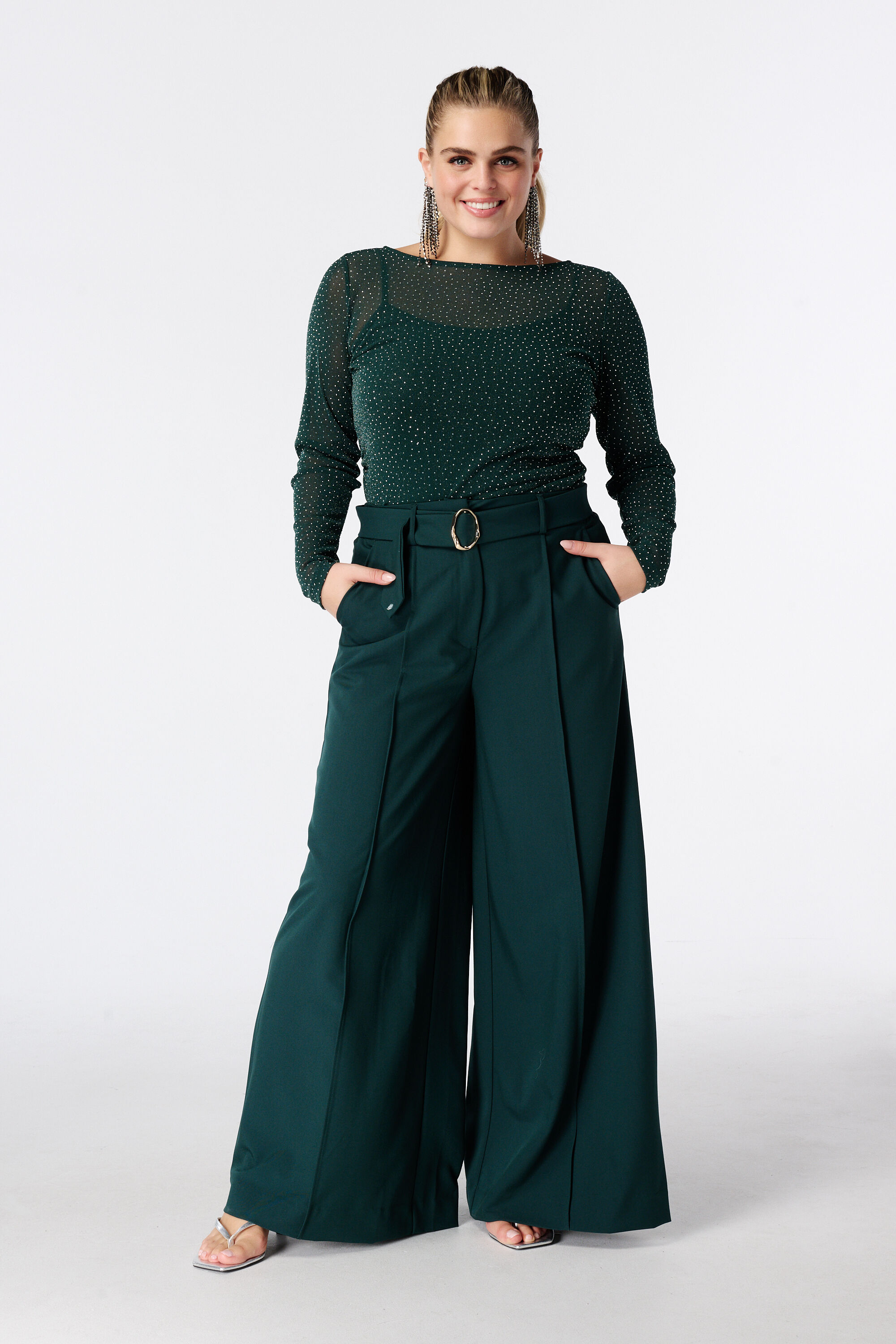 Pantalon wide leg