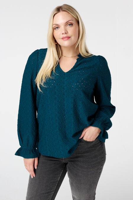 Top avec détails de broderie  Top avec détails de broderie