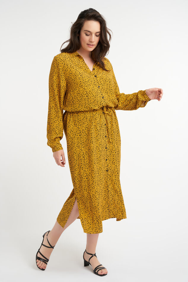 Robe longue avec ceinture à nouer image number 4