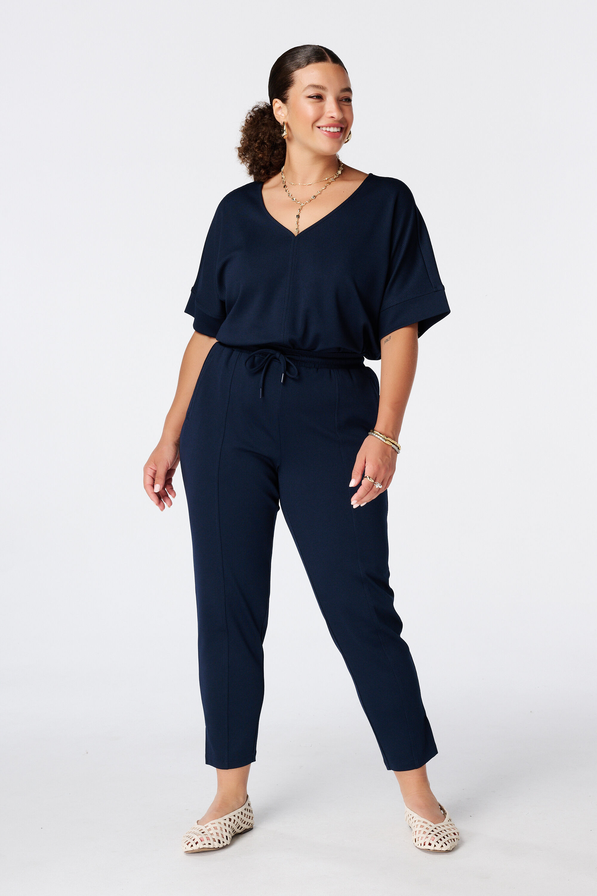 Pantalon avec cordon coulissant