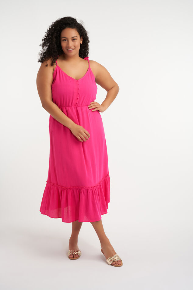 Robe midi avec bretelles nouées  image number 0