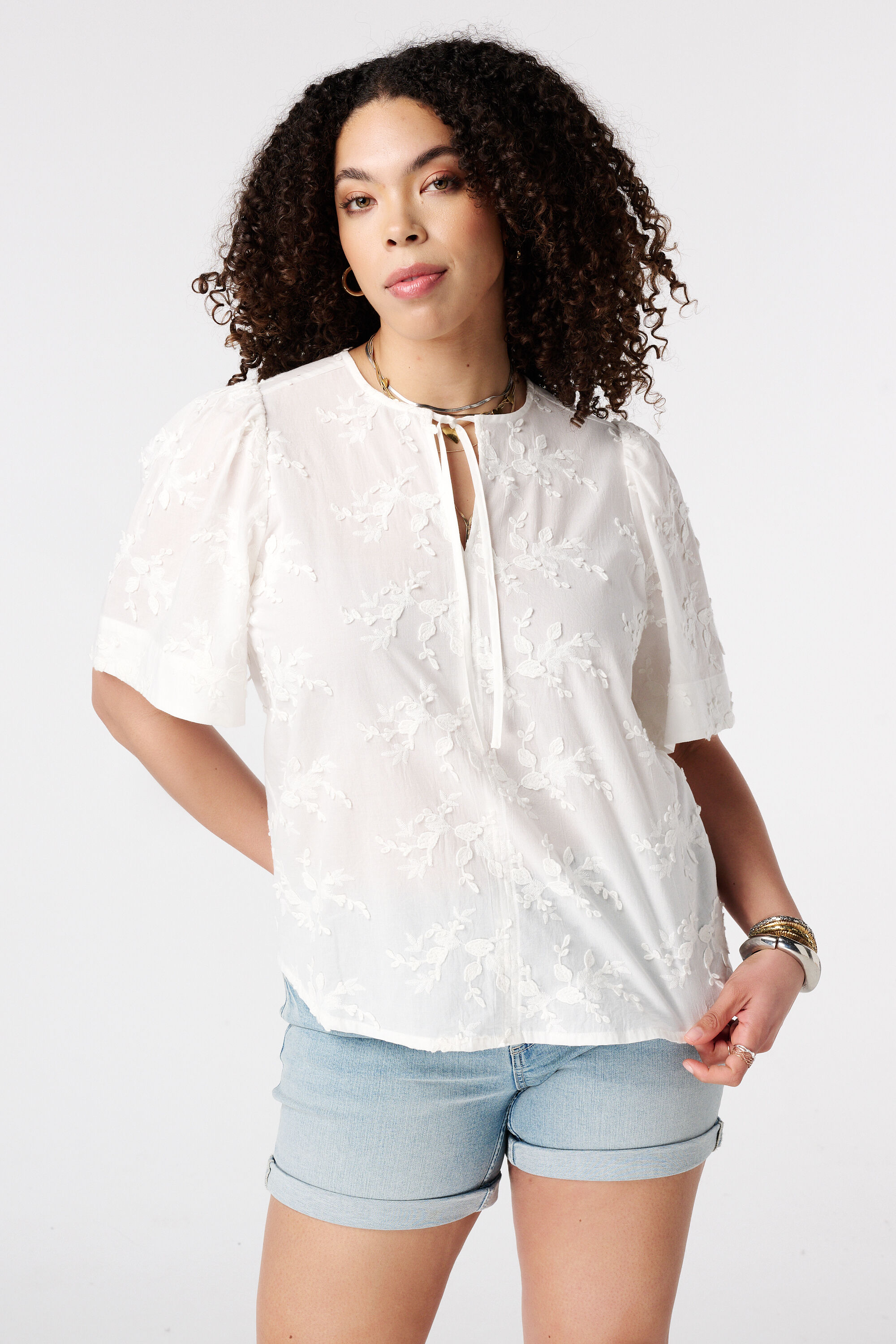 Blouse &agrave; manches courtes image number 0