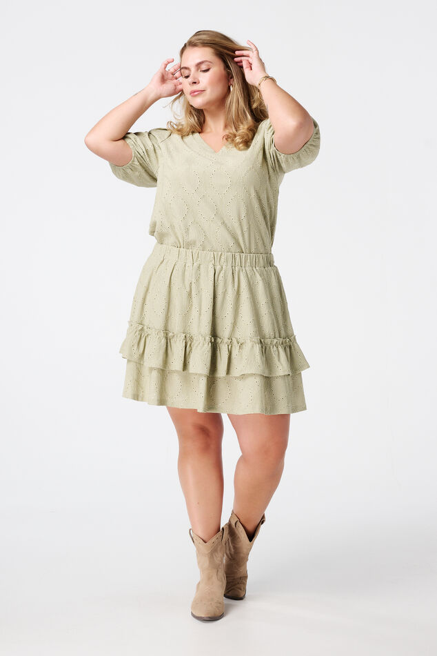 Jupe à effet brodé image number 0