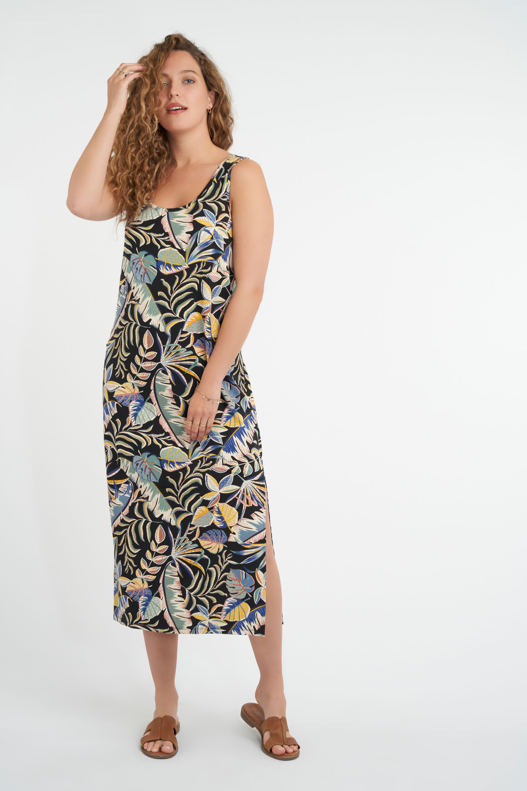 Robe maxi avec fente