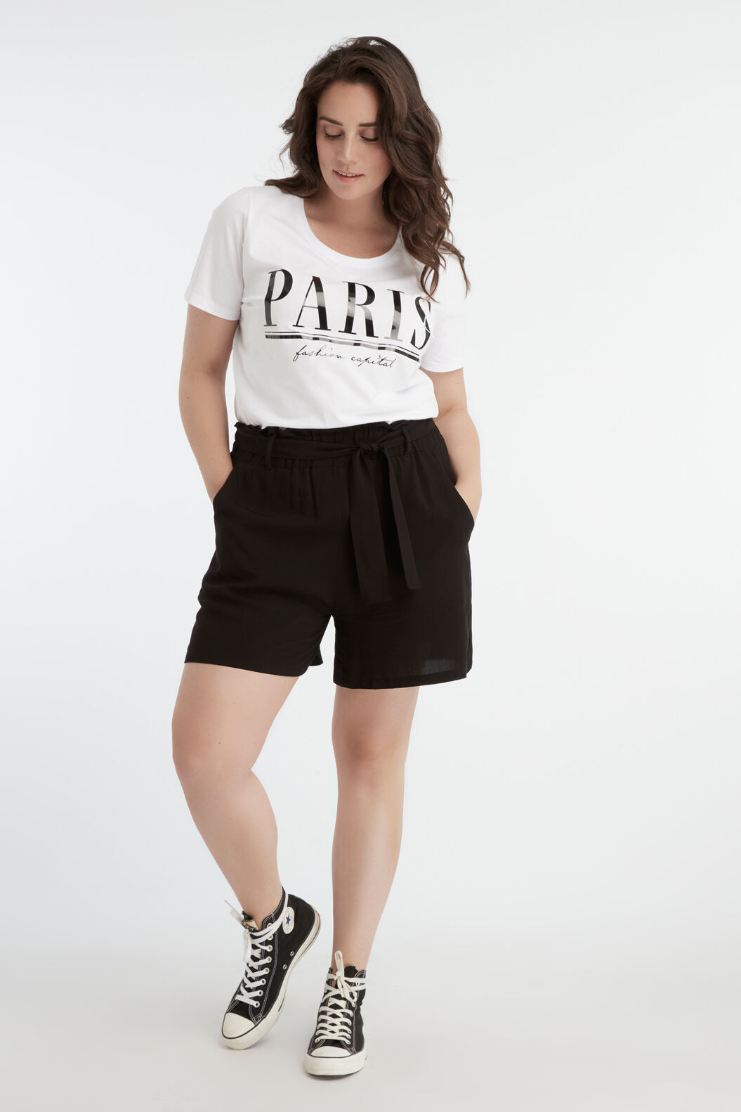 Short en viscose avec ceinture   image number 6