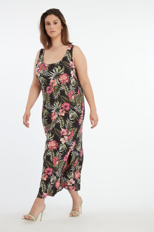 Robe maxi avec fente image number 5