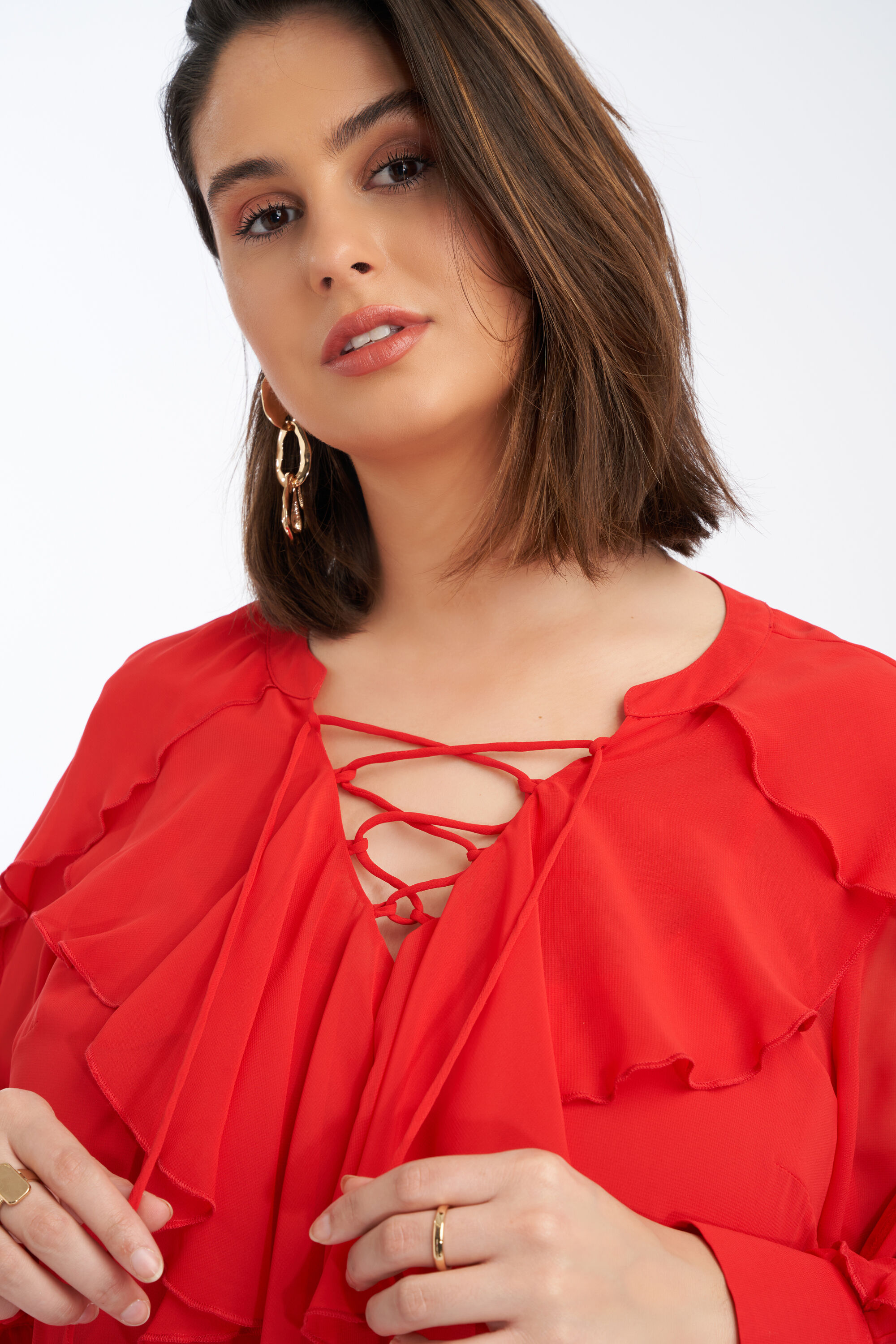 Chemisier &agrave; volants image number 5