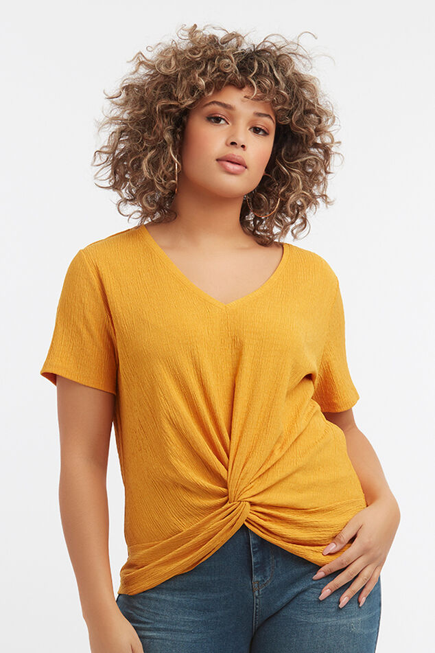 T-shirt avec détail noué image number 0