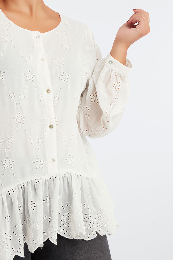 Chemisier &agrave; broderies  image number 6