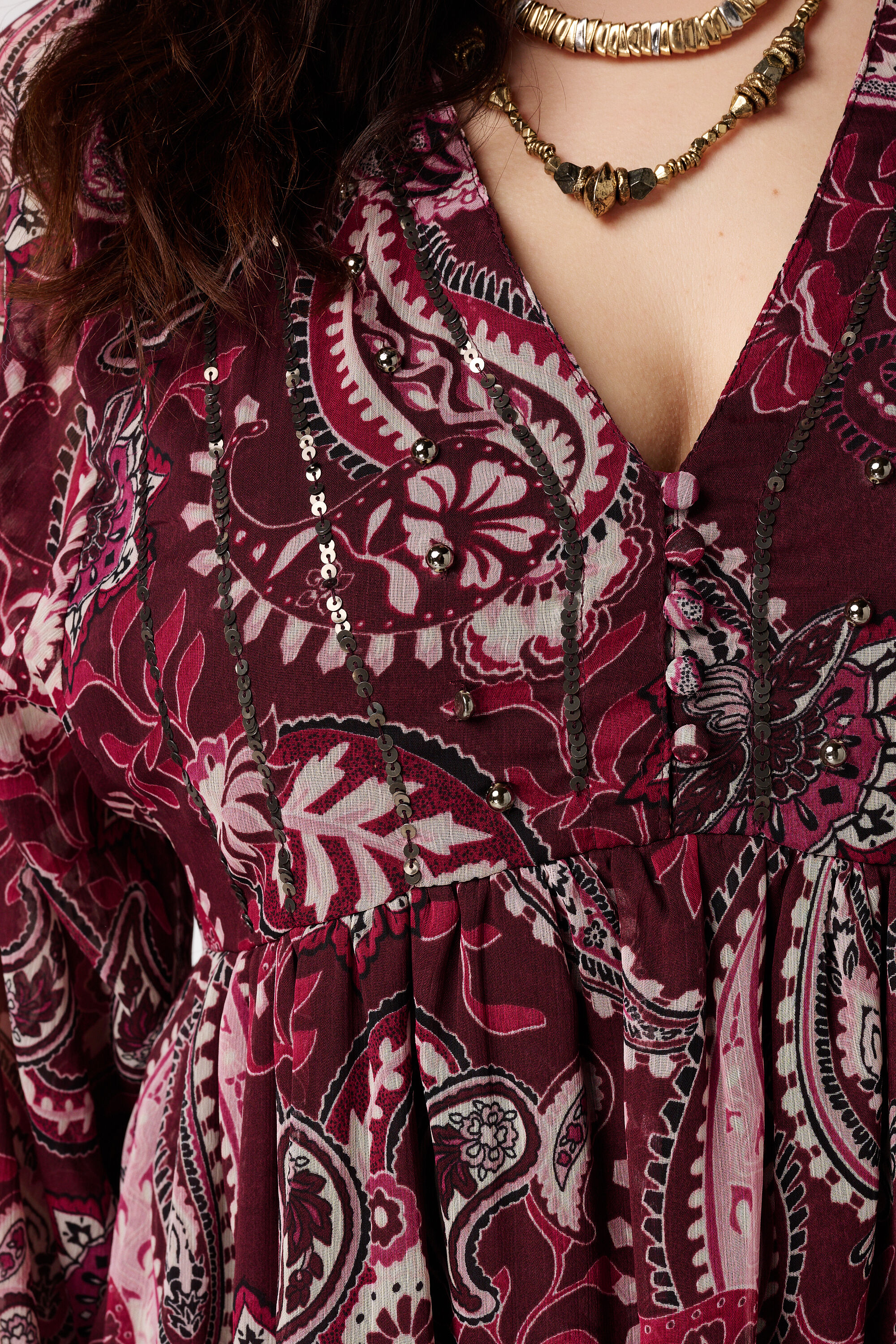 Robe avec manches transparentes image number 6