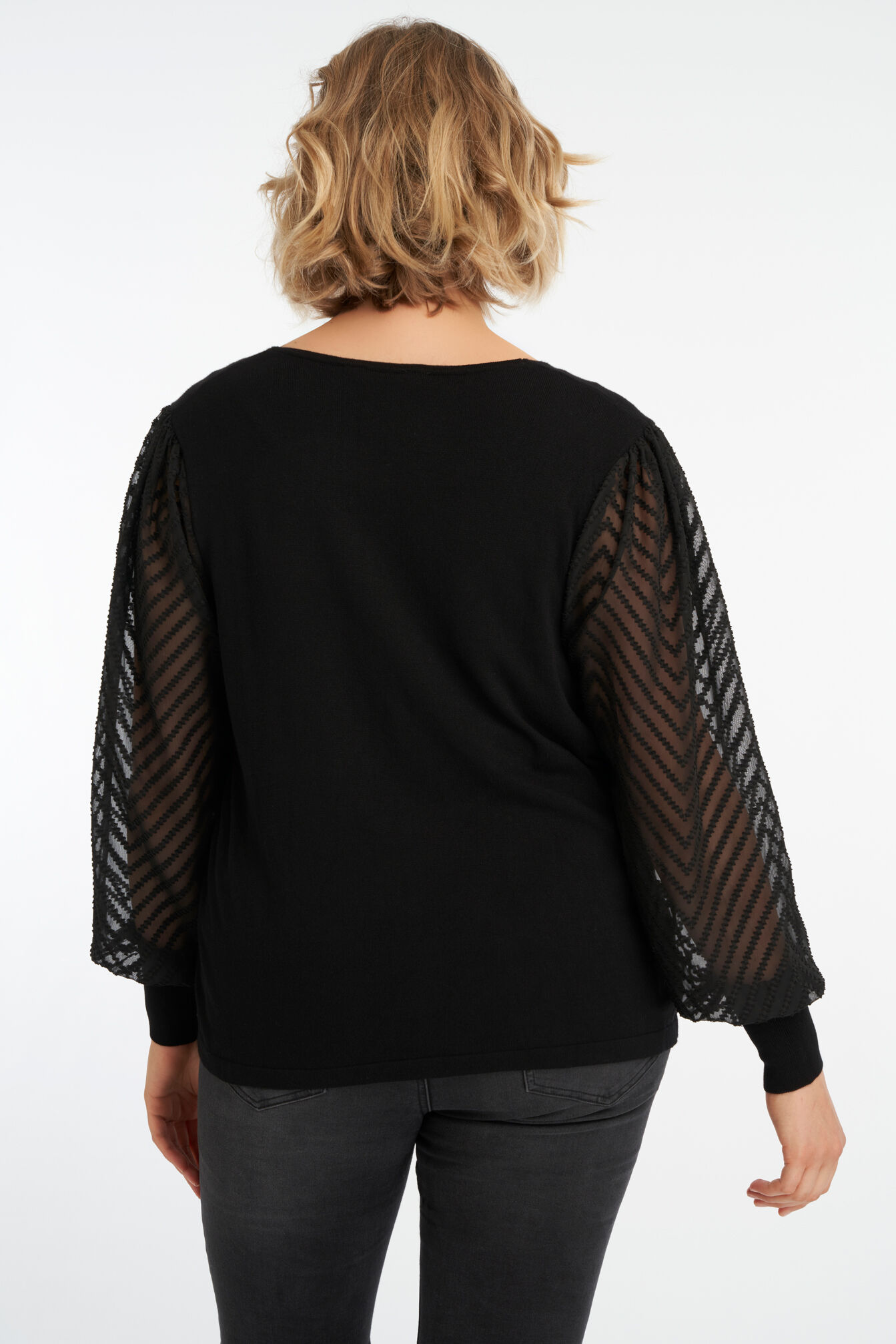 Sweater &agrave; manches bouffantes  image number 3