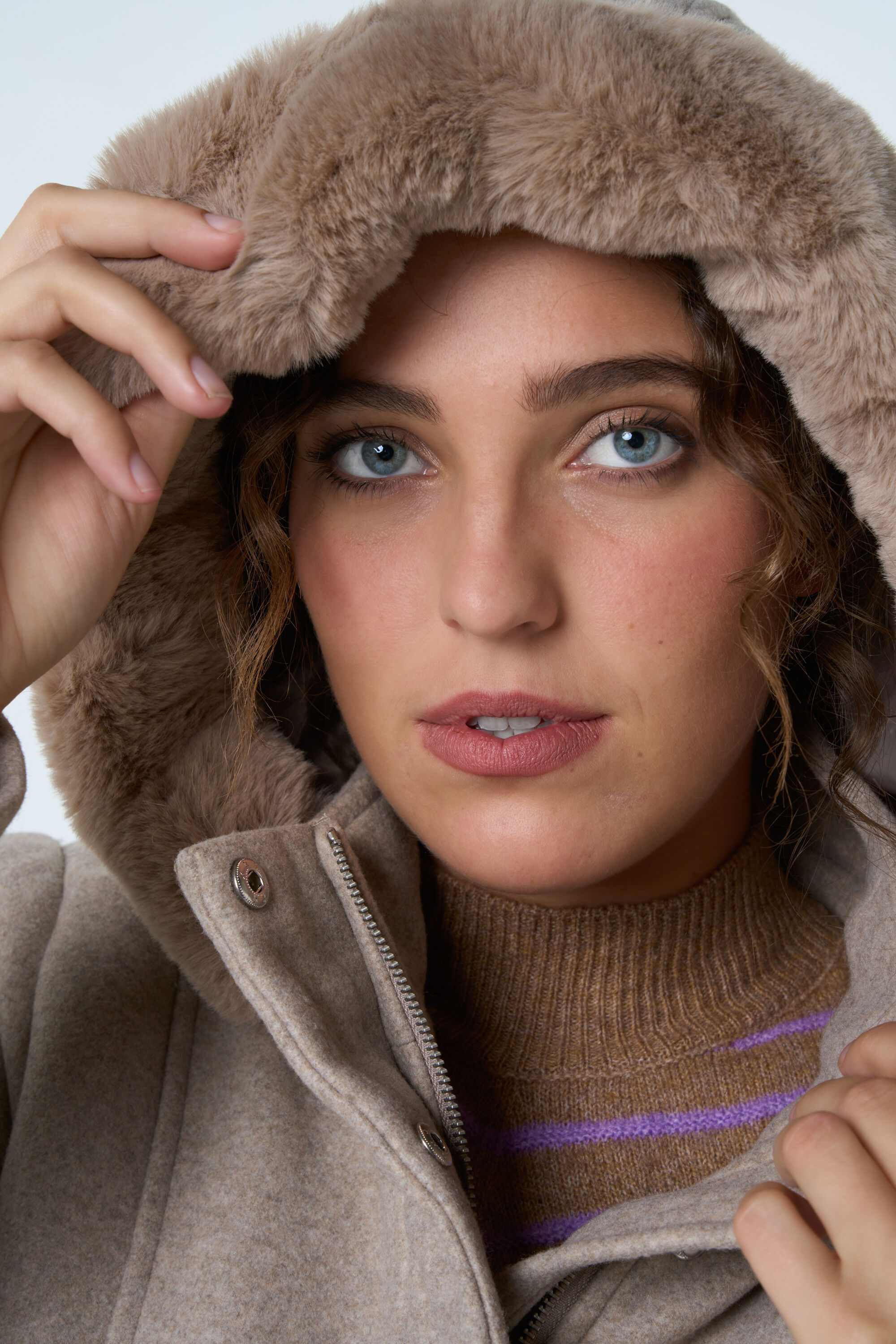 Manteau avec une apparence de laine image number 5