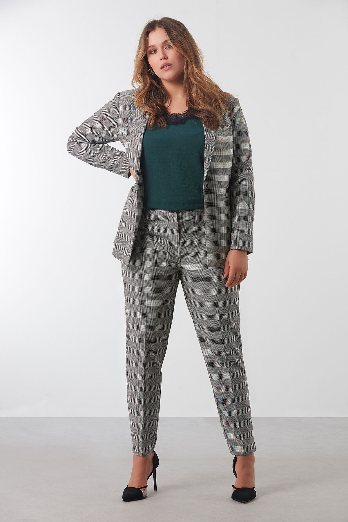 Veste blazer prince de Galles image number 6