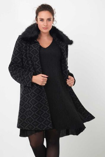 Manteau en jacquard