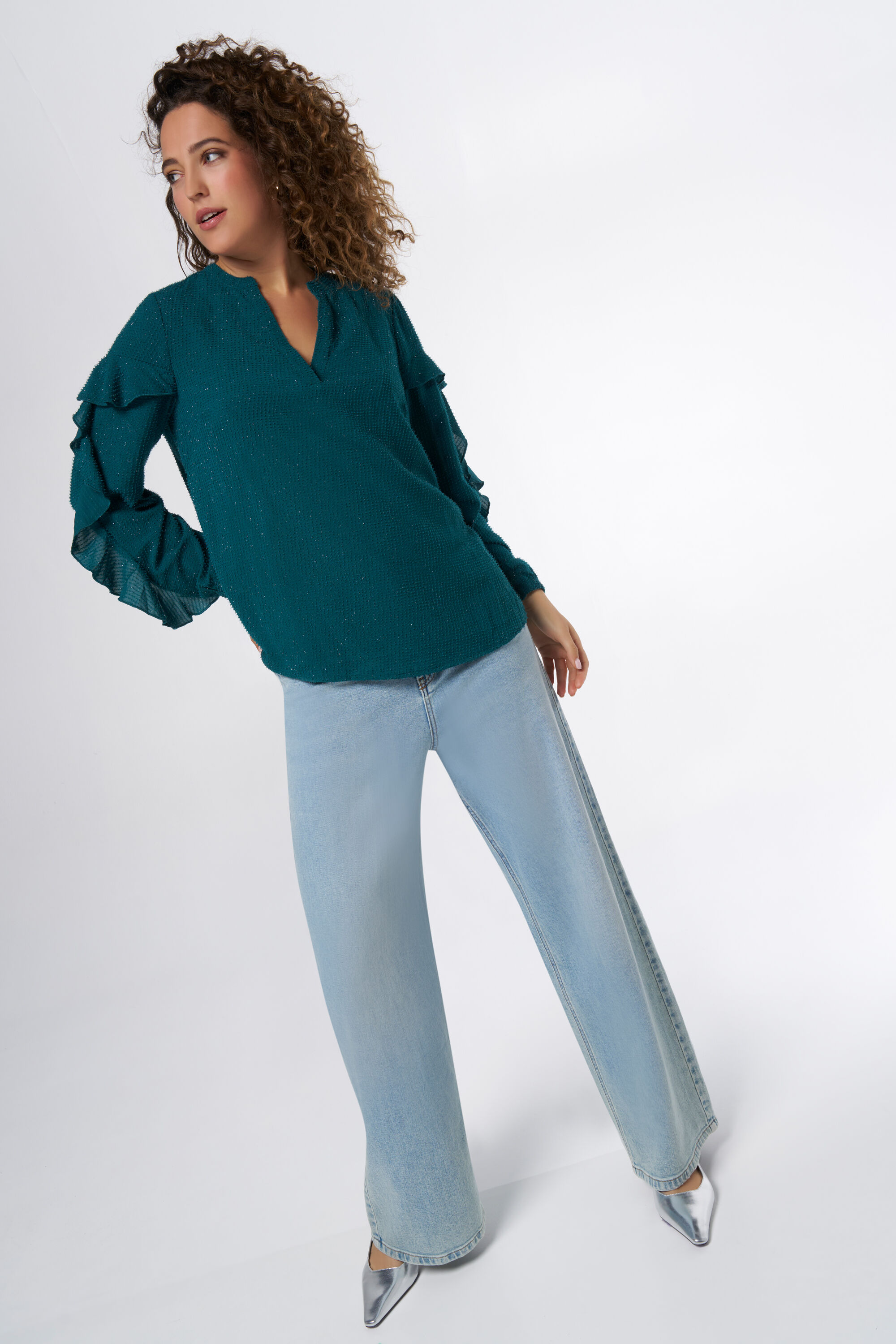 Chemisier &agrave; volants image number 6