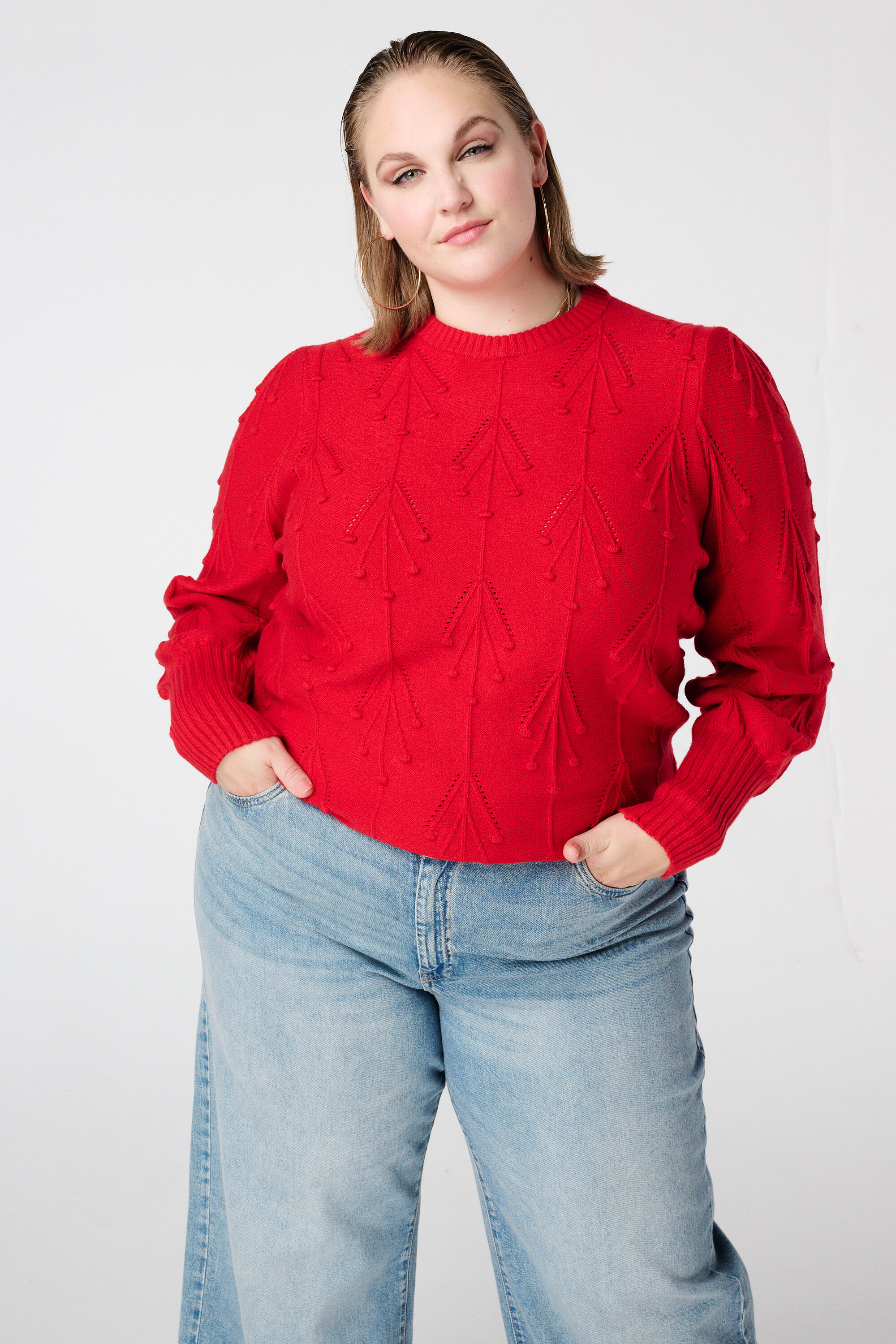 Pull en maille avec motif