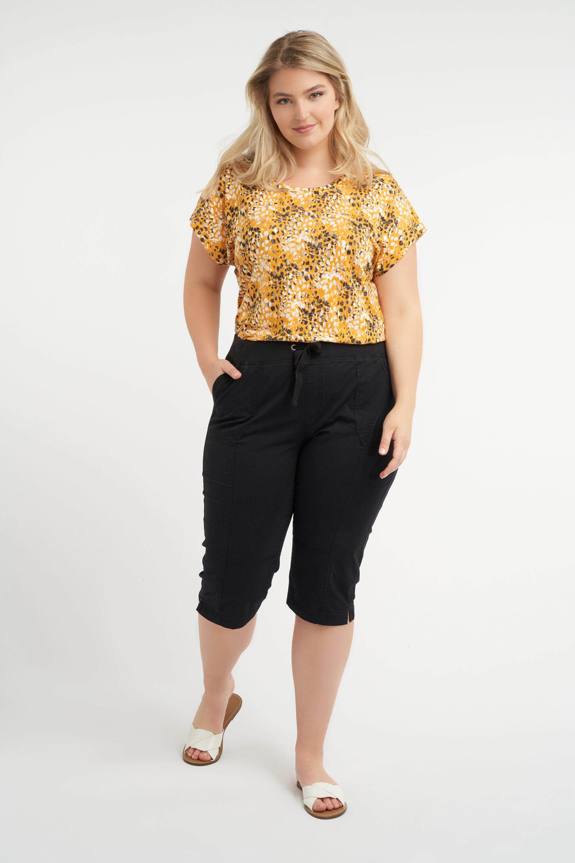 Pantacourt avec bande &eacute;lastique