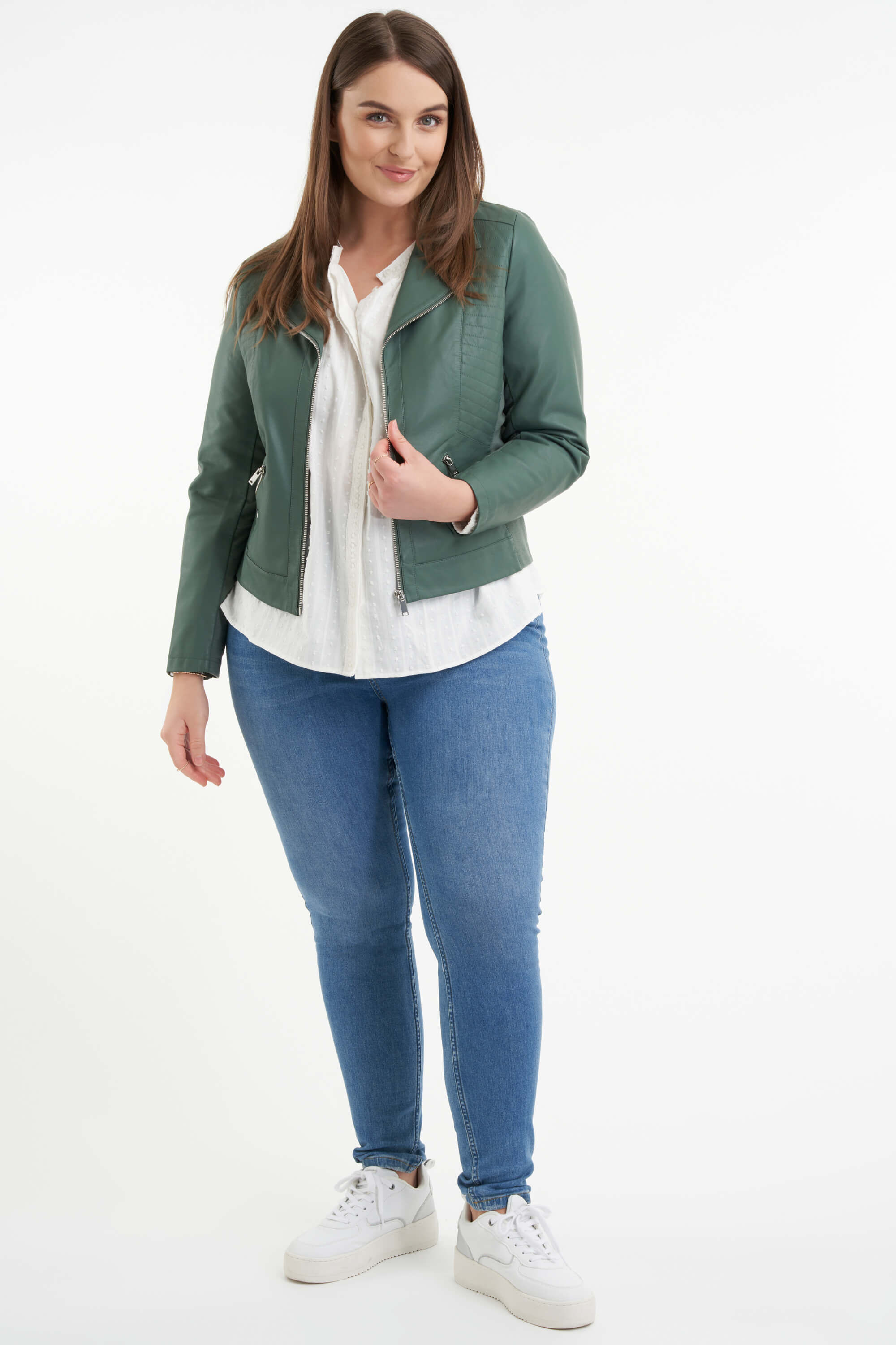 Veste style motard en similicuir image number 6