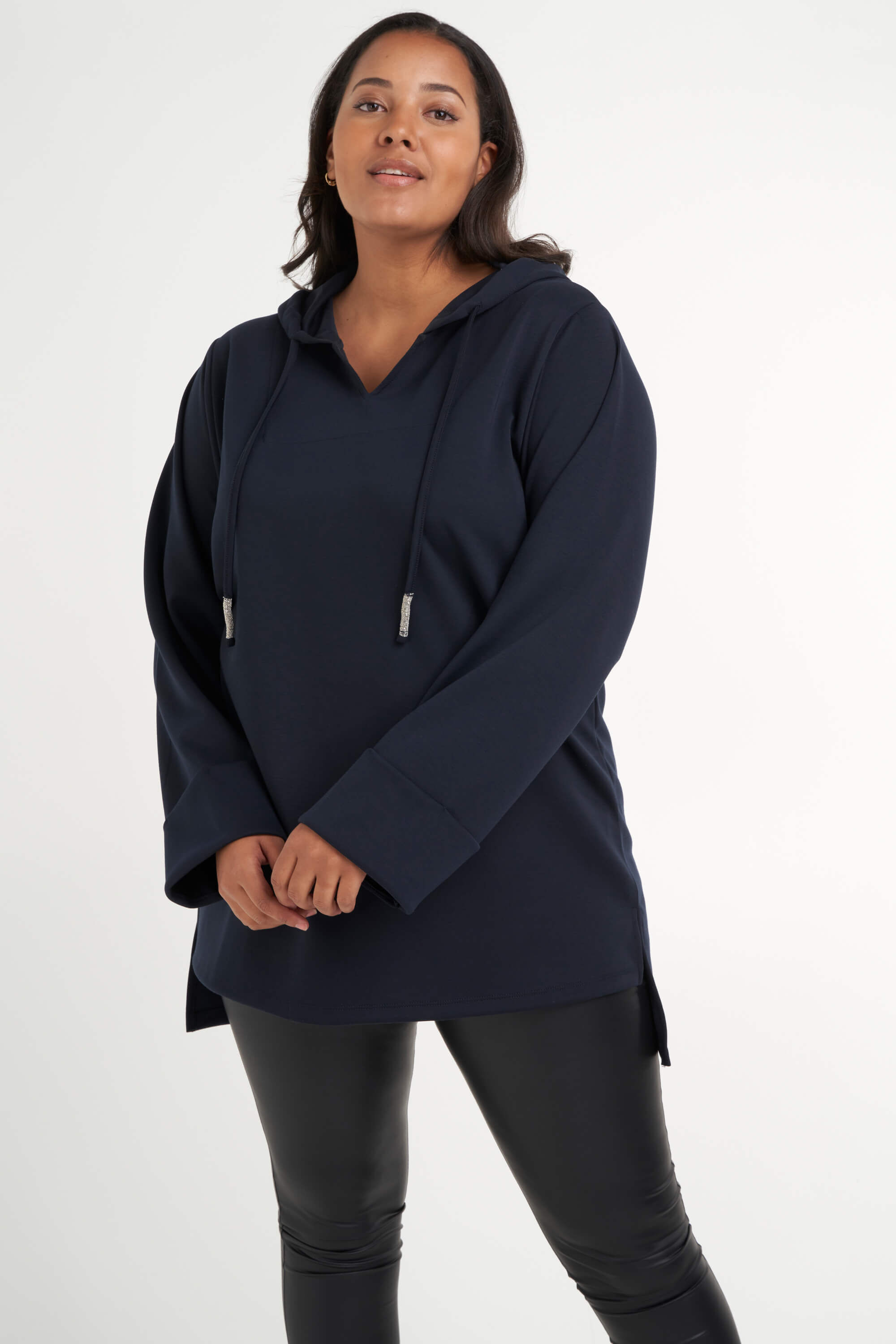 Sweat   &agrave; capuche long image number 4