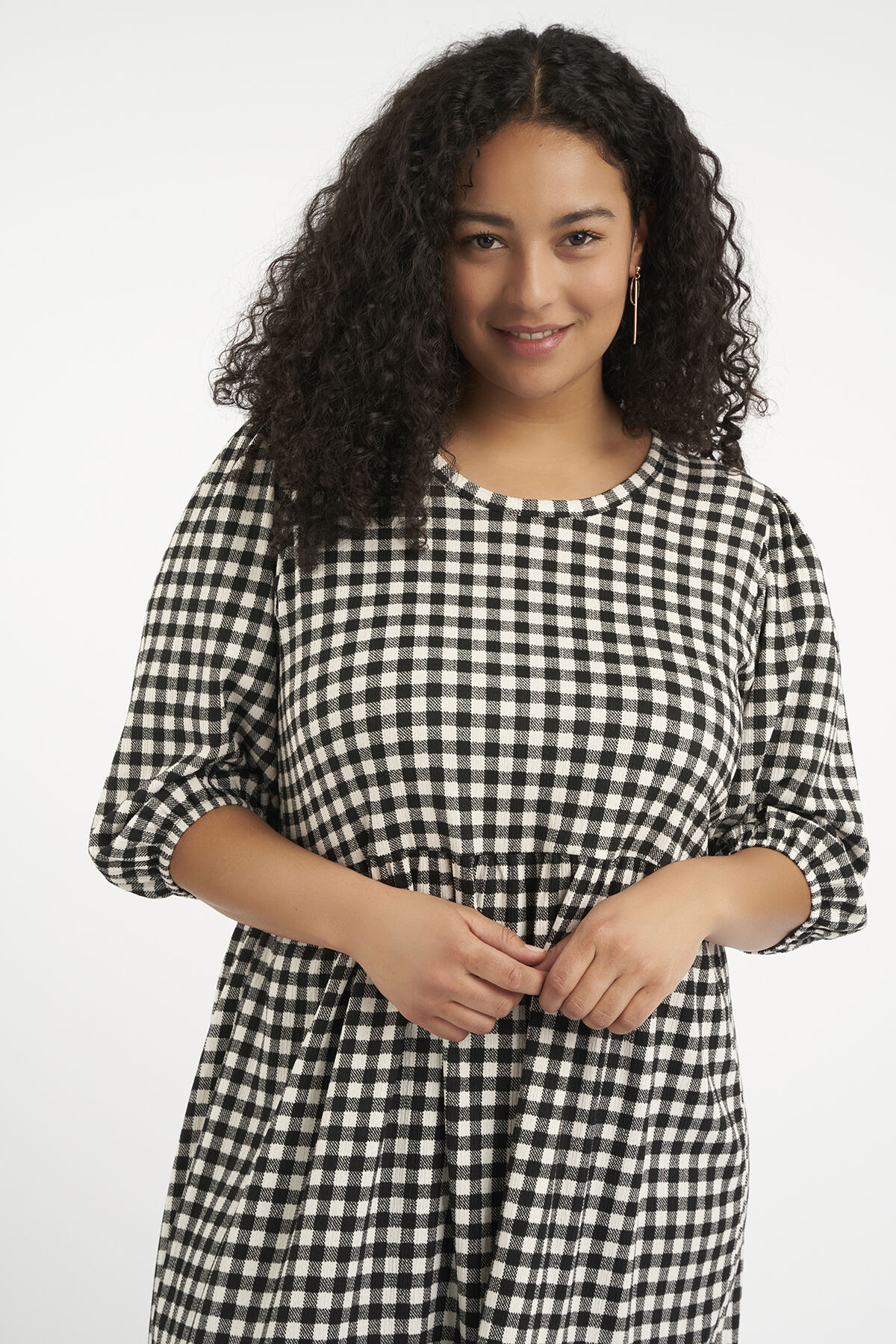 Longue robe ample &agrave; imprim&eacute;   image number 4