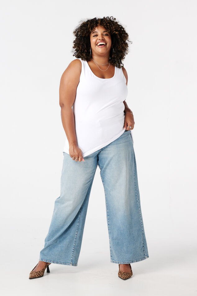 Débardeur extra long en coton image number 3