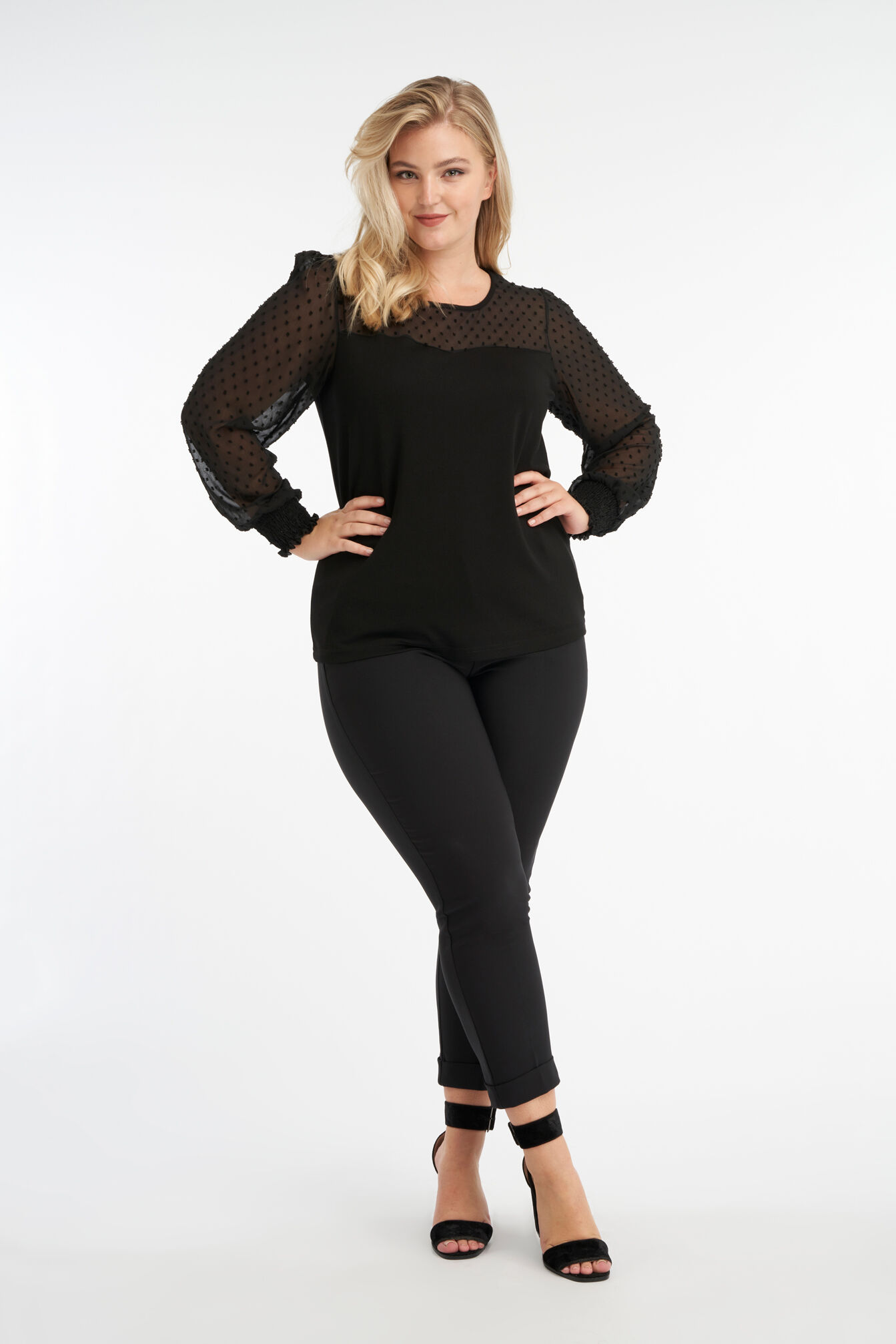 Haut &agrave; manches transparentes  image number 5