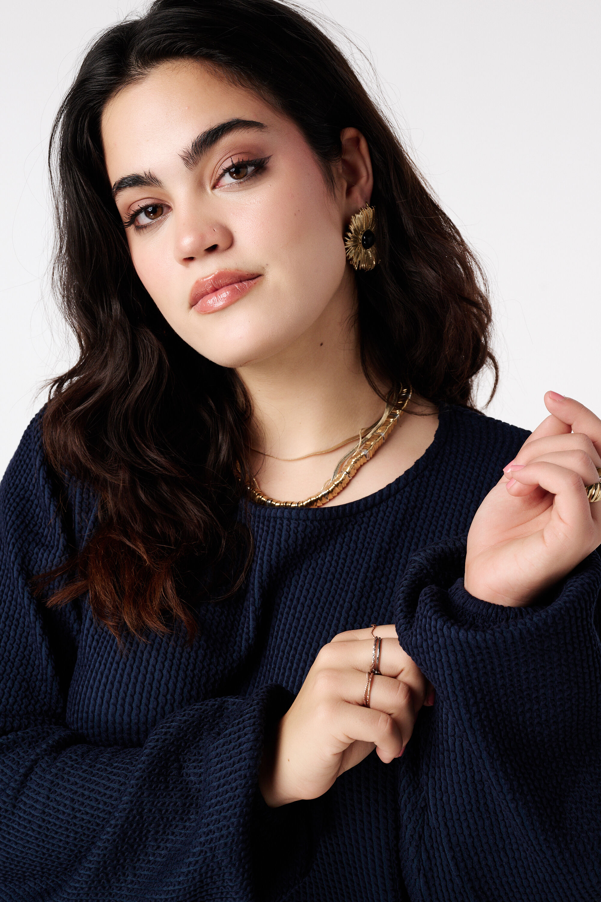 Robe droite &agrave; manches bouffantes image number 4