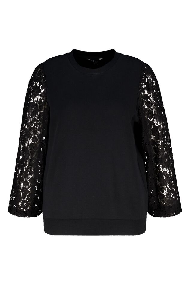 Haut avec manches en dentelle image number 1