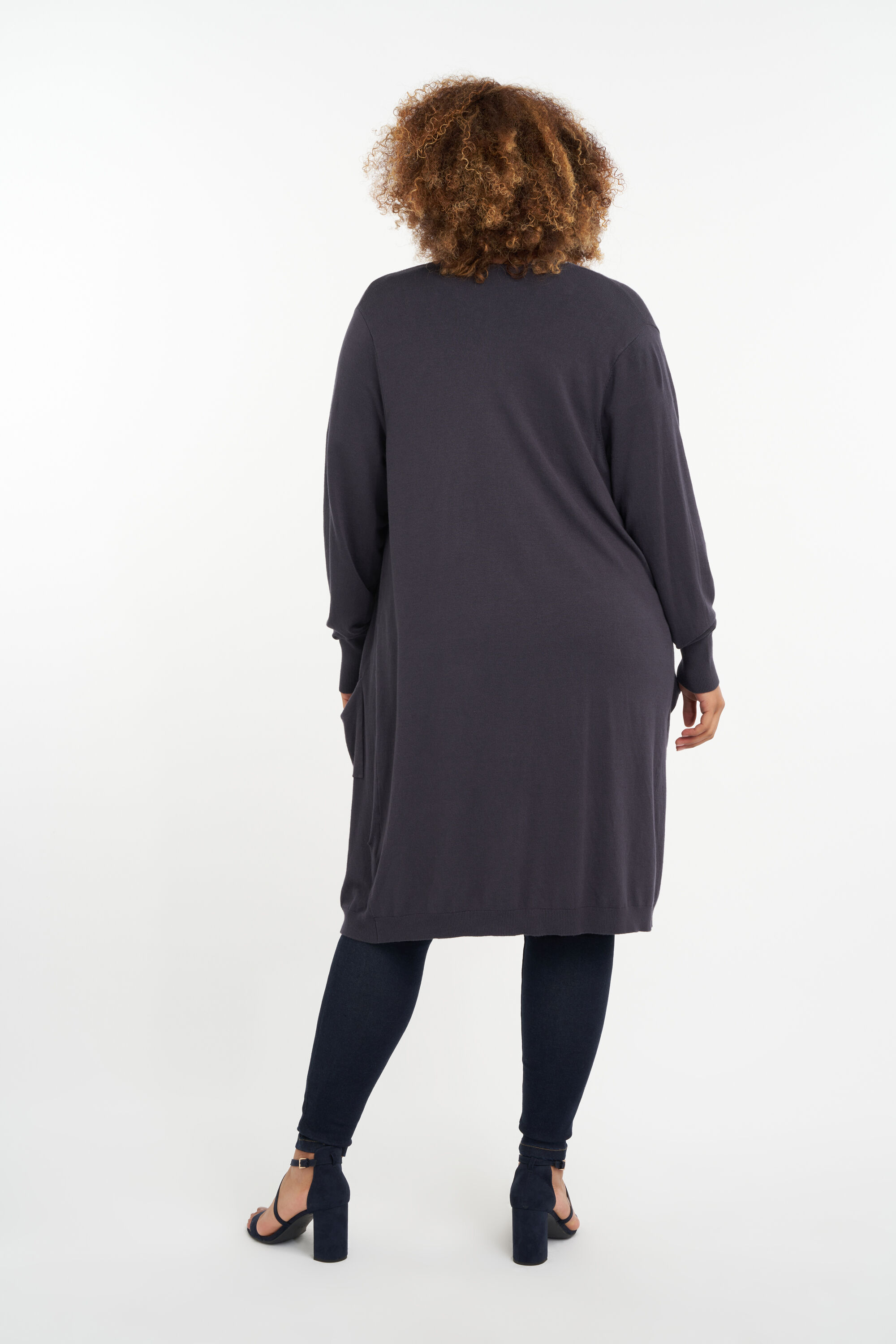 Cardigan ouvert en tricot fin image number 4