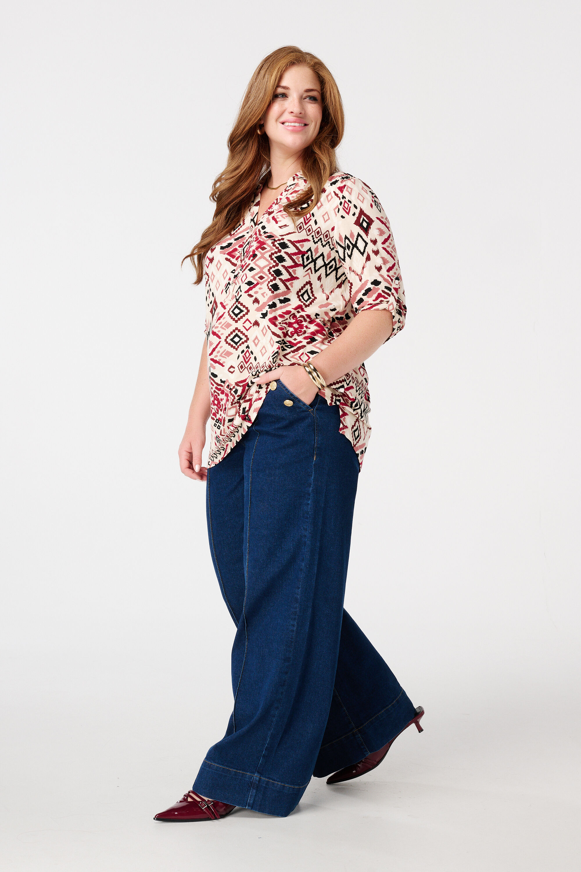 Top en jersey imprim&eacute; image number 5